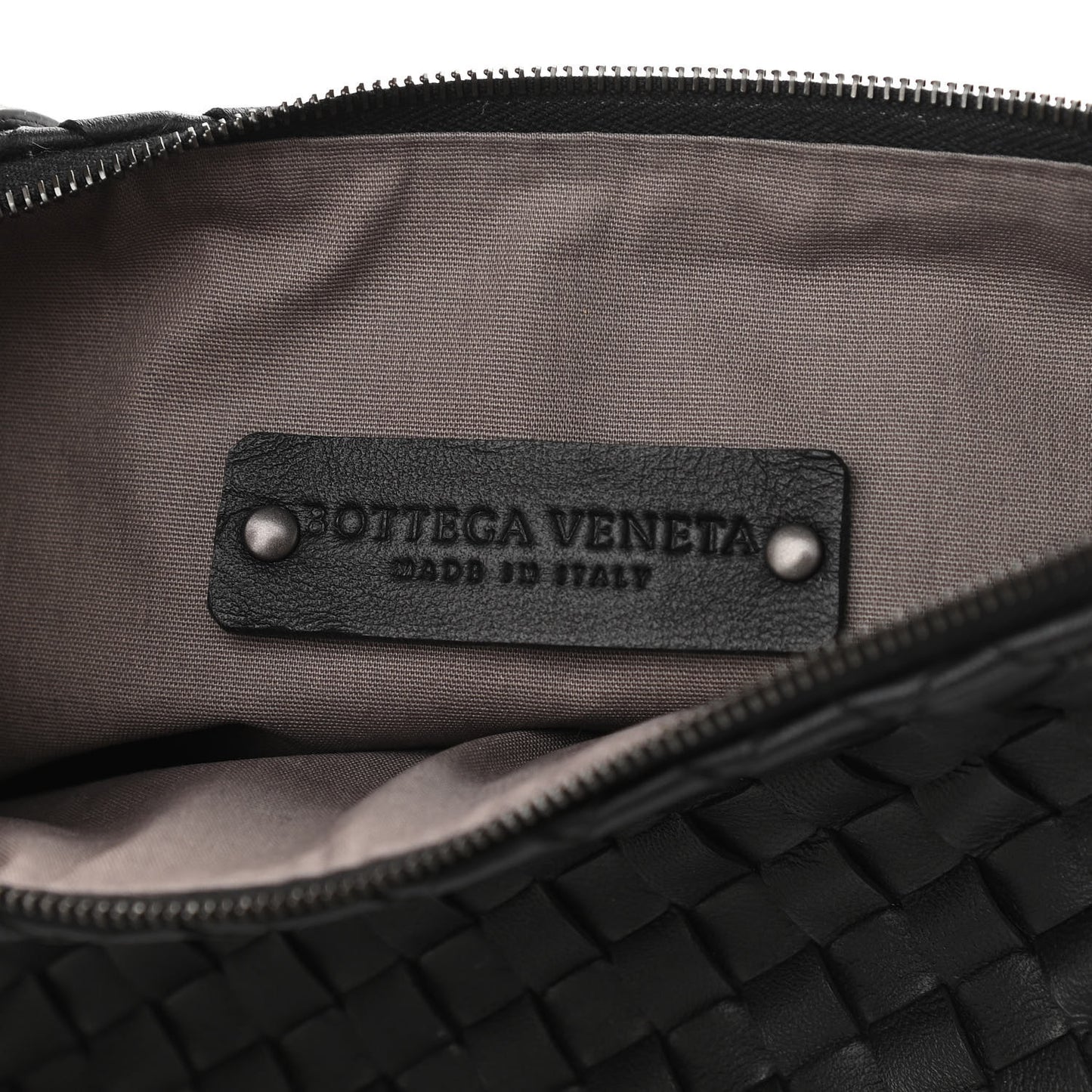 Nappa Intrecciato Crossbody Black
