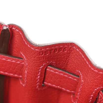 Hermes Taurillon Clemence Kelly Ado Backpack Rouge Casaque 7 of 11
