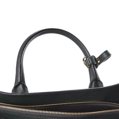 Burberry Grainy Calfskin House Check Large Banner Tote Dark Bottle Green 13 of 13