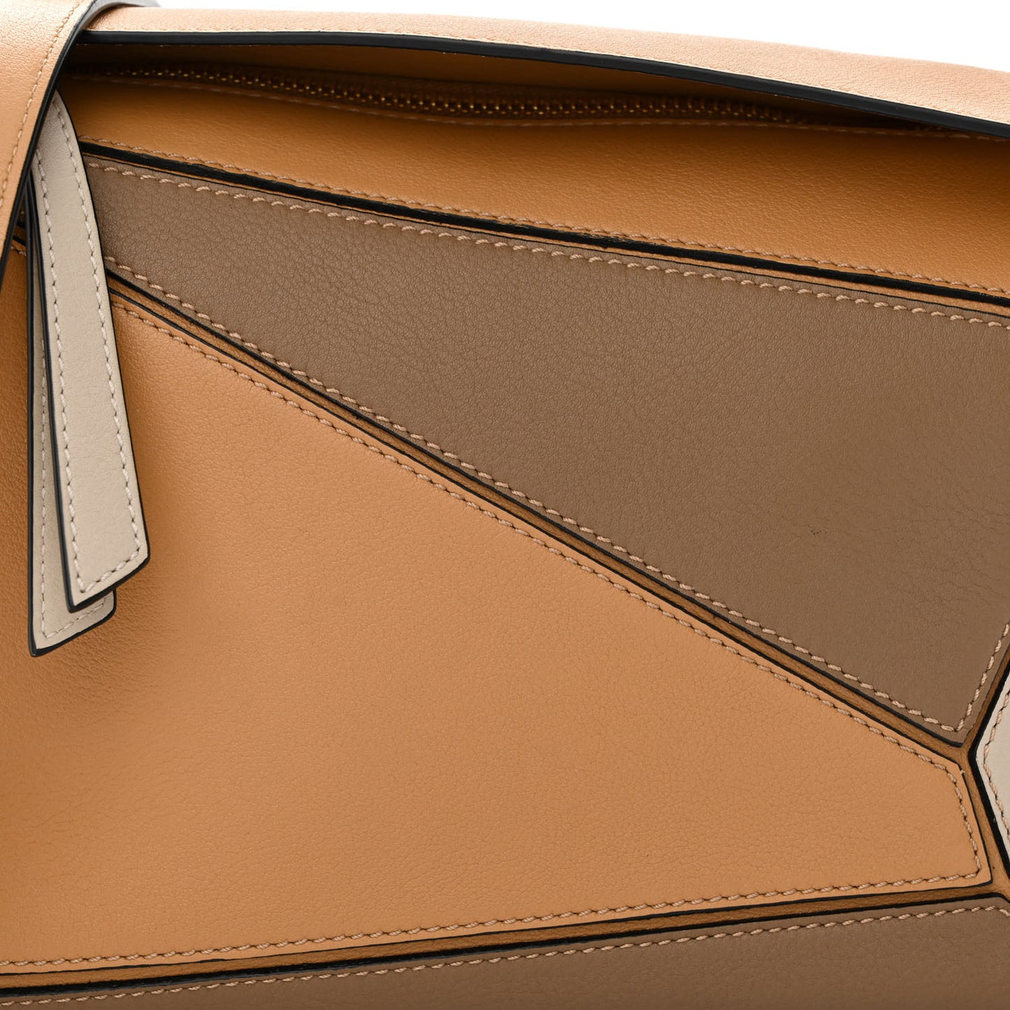 Calfskin Small Puzzle Bag Warm Desert Mink