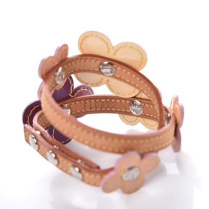 Louis Vuitton Patent Fleur Double Wrap Bracelet 4 of 5
