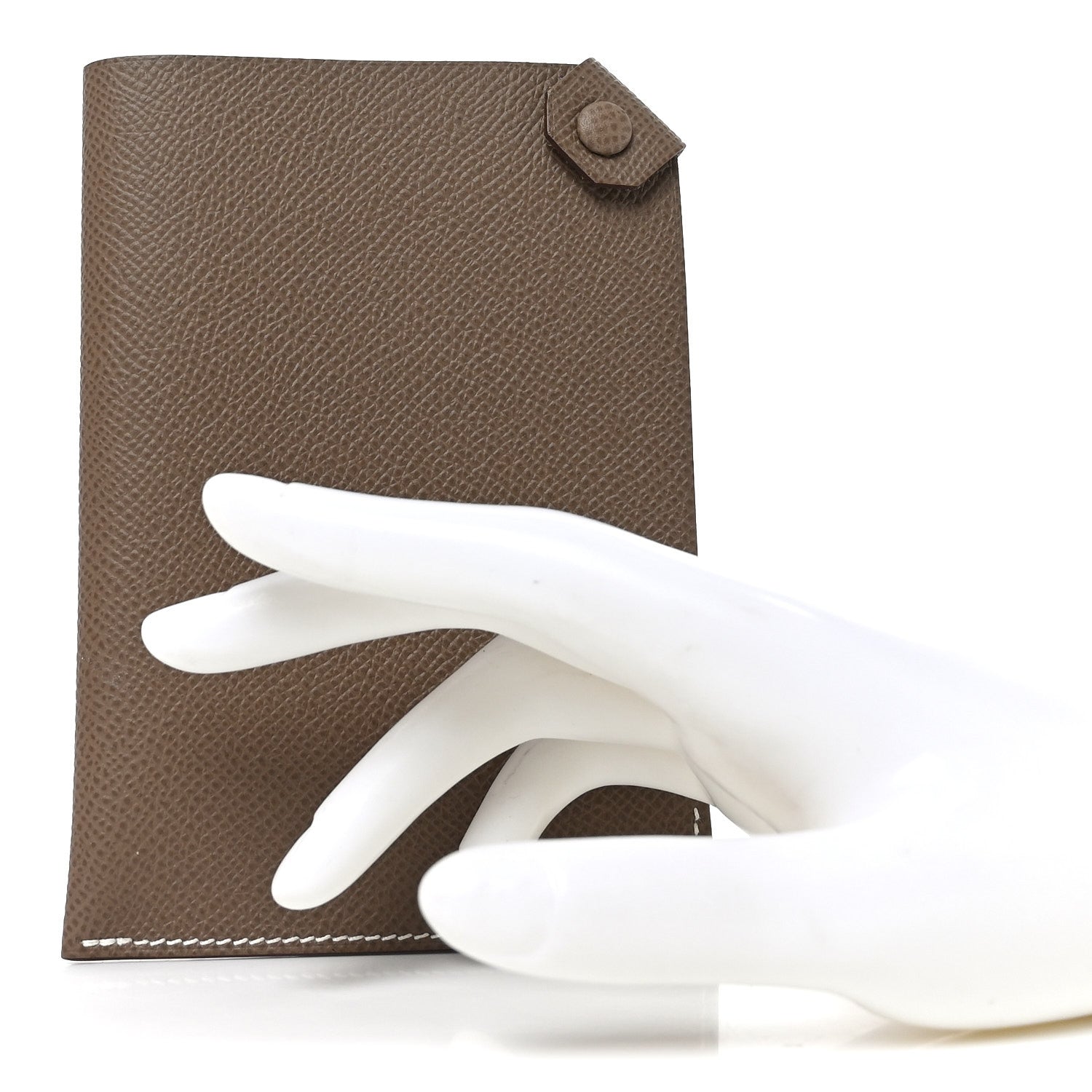 Hermes Epsom Tarmac PM Passport Holder Etoupe 2 of 8
