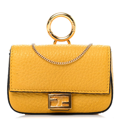 Fendi Cuoio Romano Scented Nano Baguette Charm Sunflower 1 of 4
