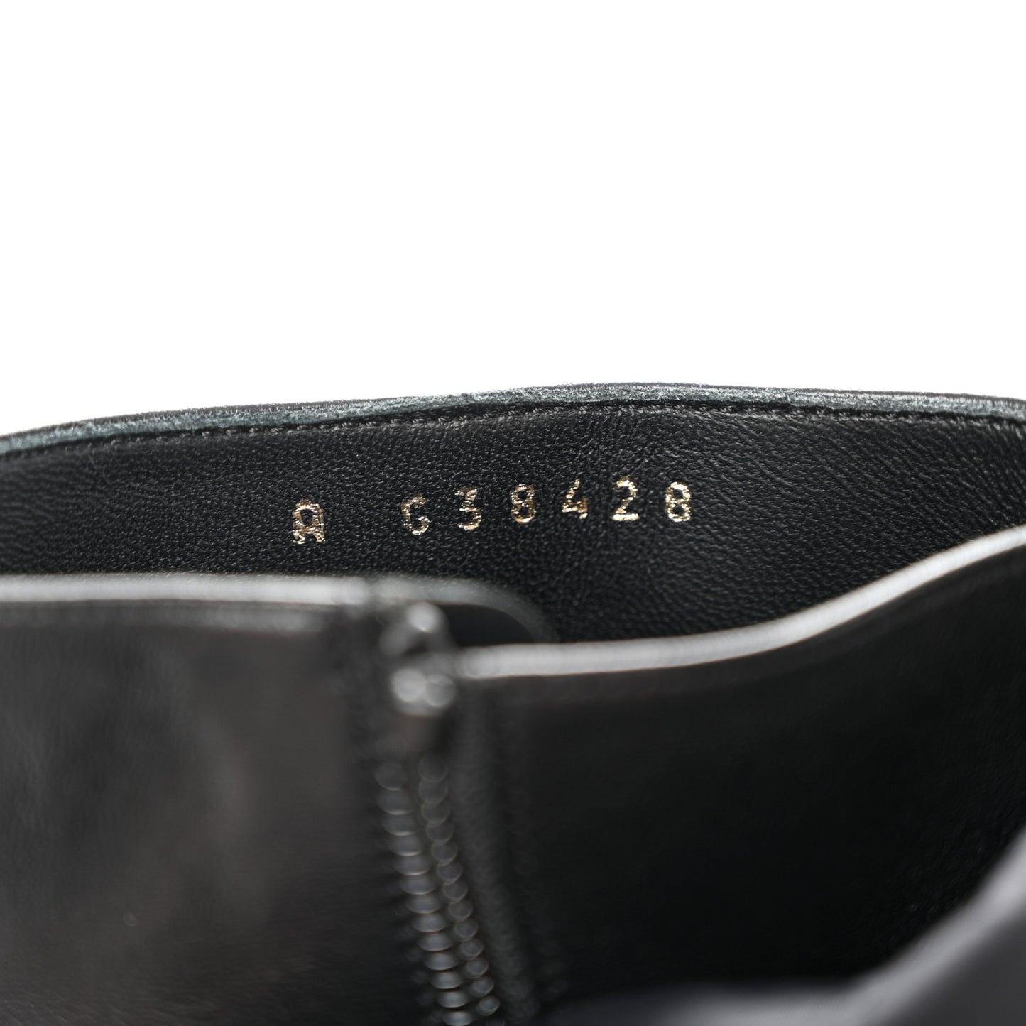 Mixed Fibers Lambskin Patent Calfskin Convertible High Boots 38 Black