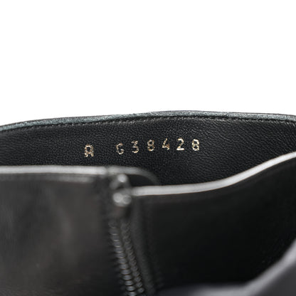 Chanel Mixed Fibers Lambskin Patent Calfskin Convertible High Boots 38 Black 8 of 10