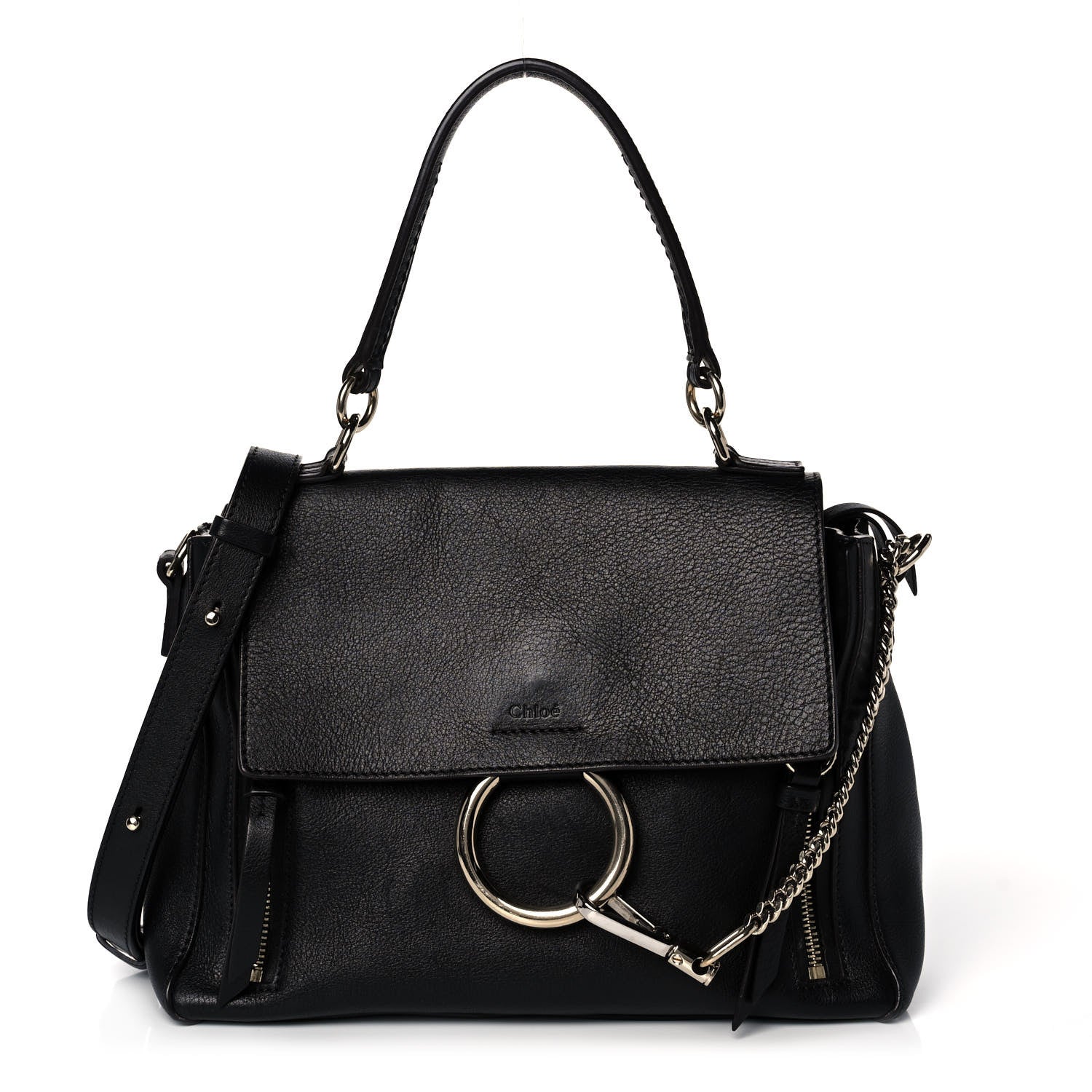 Chloe Calfskin Small Faye Day Shoulder Bag Black 1 of 11