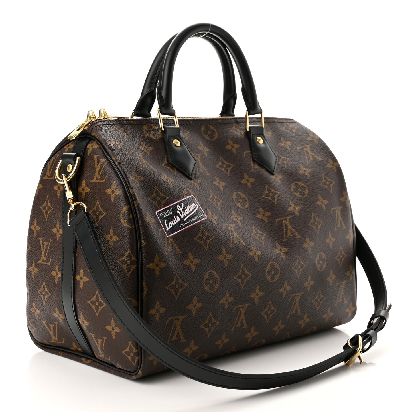 Monogram My World Tour Speedy Bandouliere 30 Black