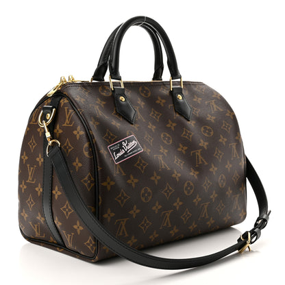Louis Vuitton Monogram My World Tour Speedy Bandouliere 30 Black 3 of 9