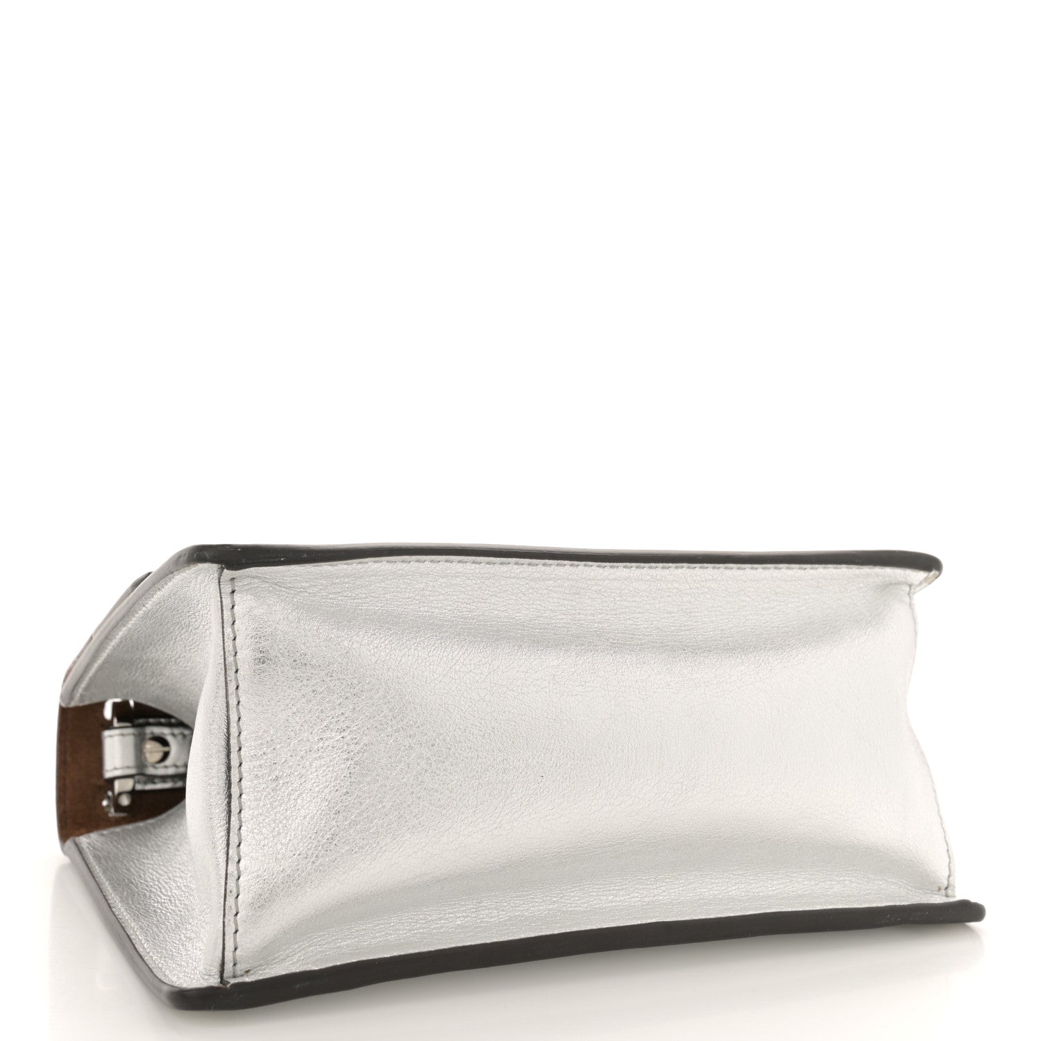 Fendi Agnello Old Shine Small Kan U Shoulder Bag Silver 4 of 15