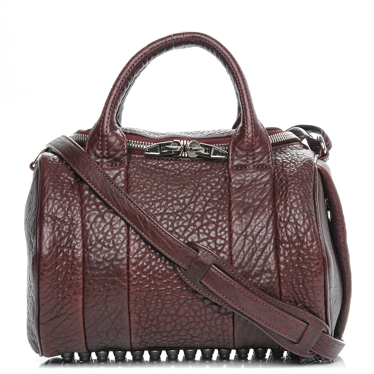 Alexander Wang Pebbled Lambskin Rockie Beet Rhodium Hardware 1 of 7
