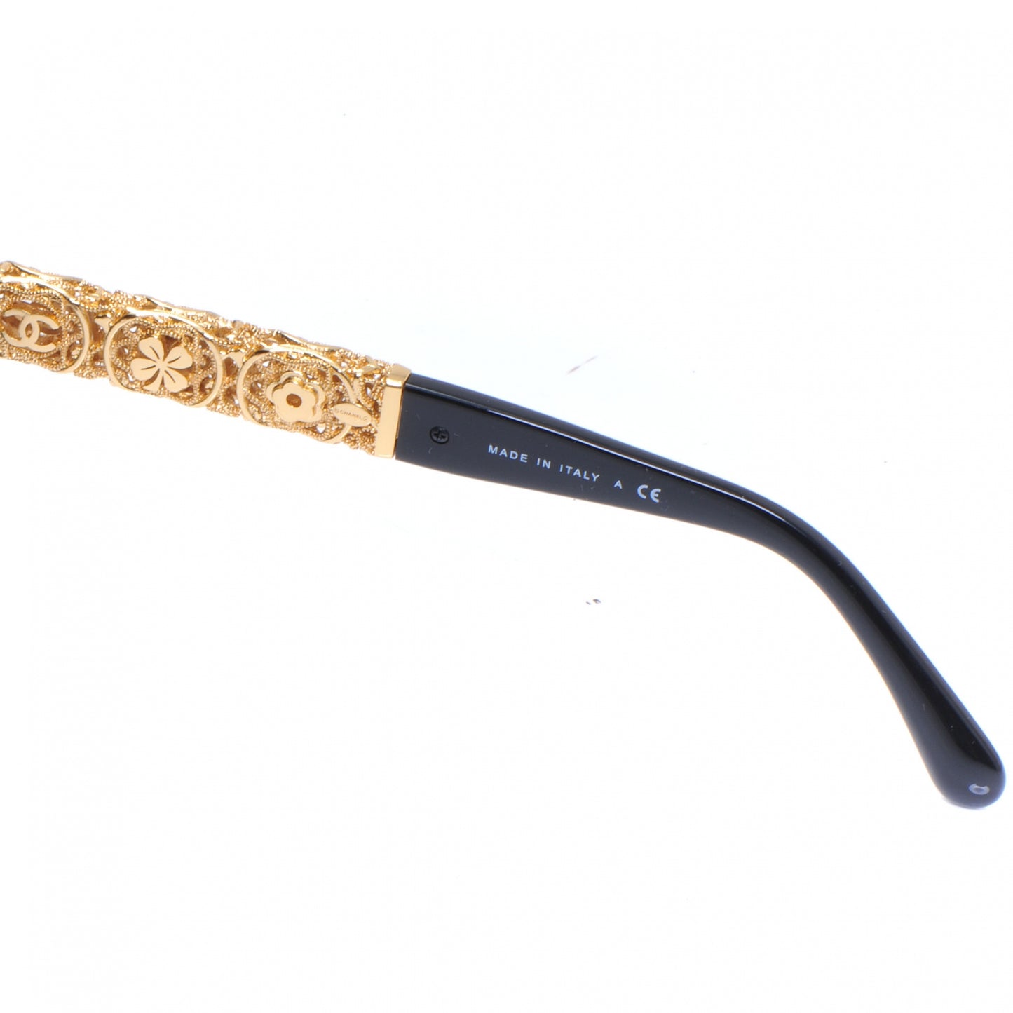 Metal Filigree Butterfly Sunglasses 5261 Black