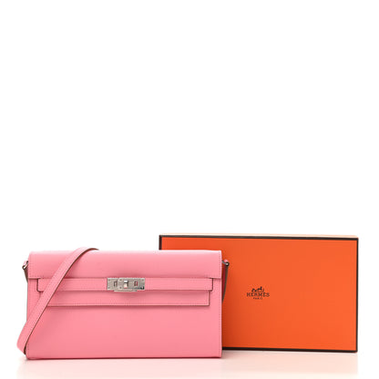 Hermes Epsom Kelly Wallet To Go Rose Confetti 8 of 8