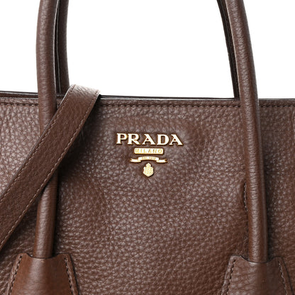 Prada Vitello Daino Shopping Tote Bruciato 8 of 11