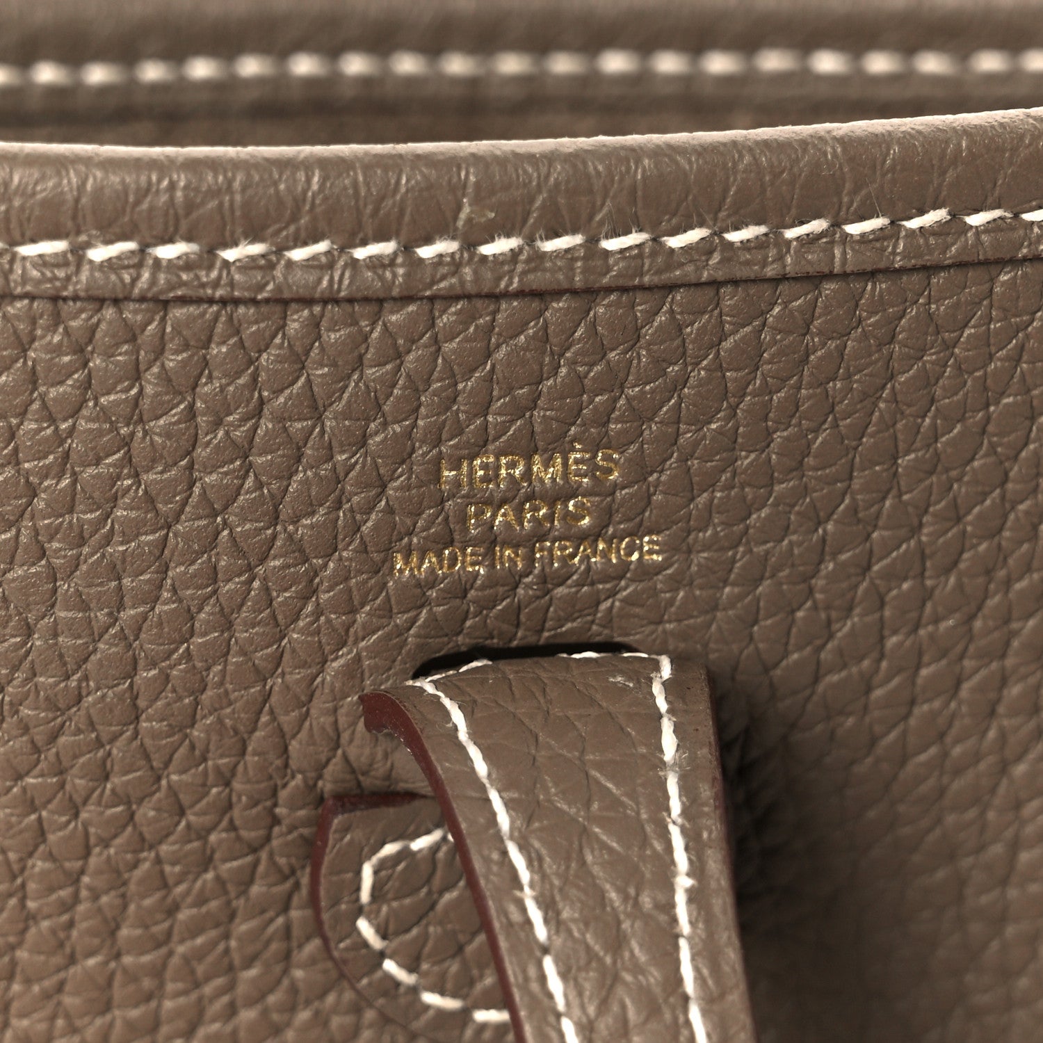 Hermes Taurillon Clemence Amazone Evelyne TPM Etoupe Bleu Indigo 6 of 11