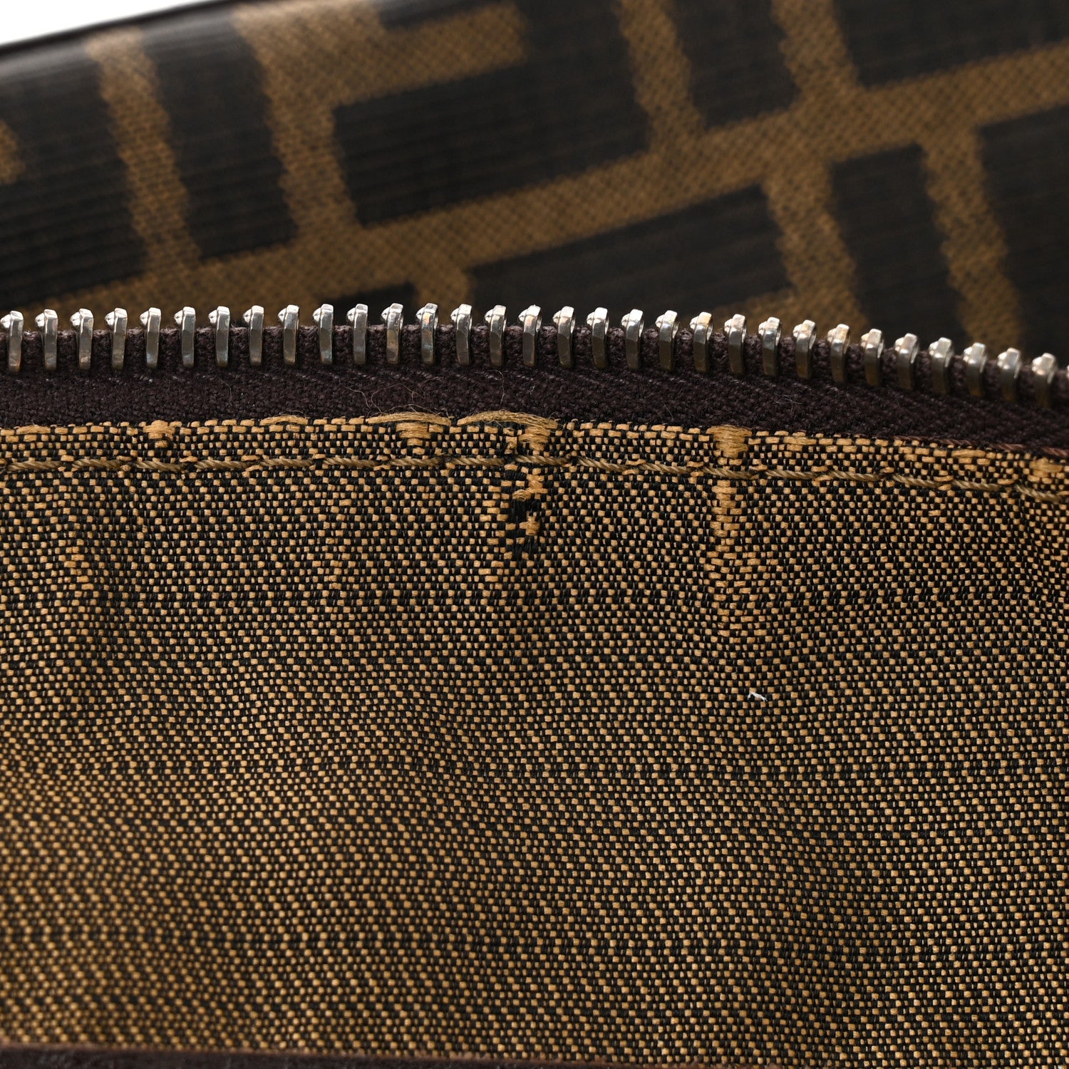 Fendi Zucca Top Handle Shoulder Bag Tote Tobacco 10 of 10