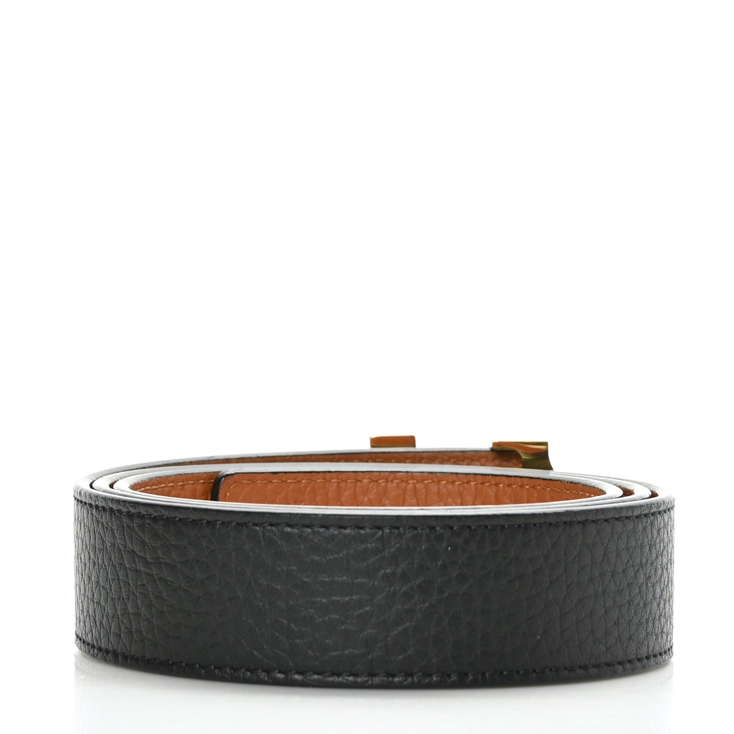 Taurillon Calfskin 30mm LV Initiales Reversible Belt 85 34 Black