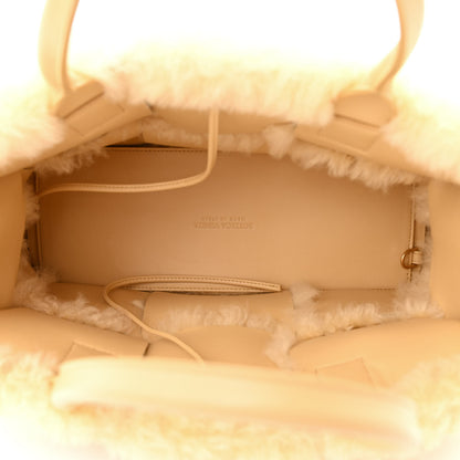 Bottega Veneta Shearling Small Intrecciato Arco Tote Teddy 6 of 10