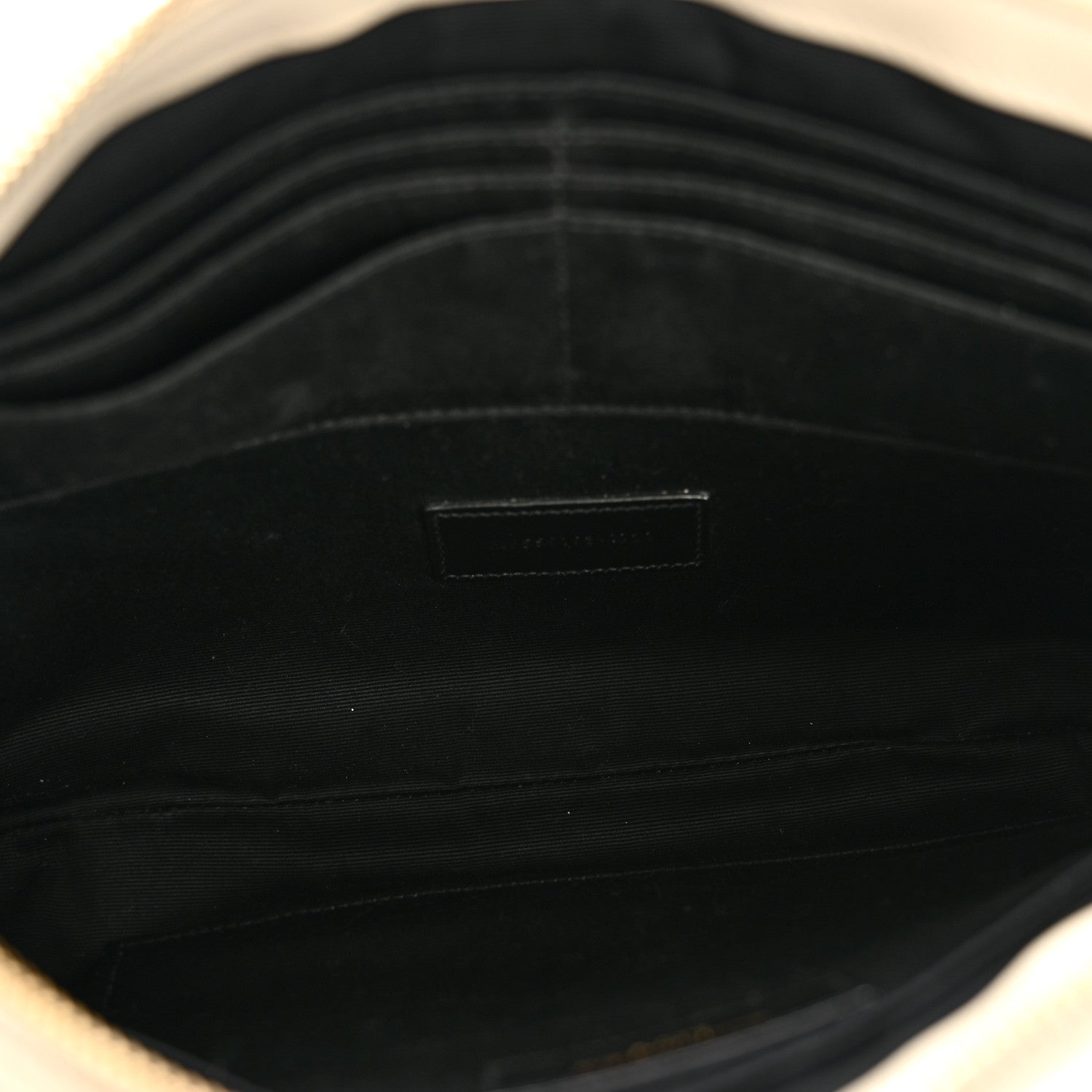 Saint Laurent Calfskin Matelasse Monogram Cassandre Tablet Pouch Crema Soft 5 of 10