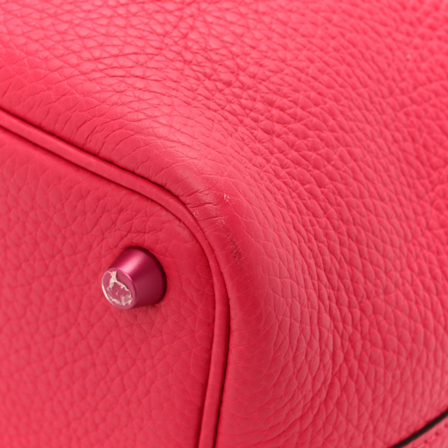 Hermes Taurillon Clemence Monochrome Picotin Lock 18 PM Rose Mexico Rose Mexico 13 of 13