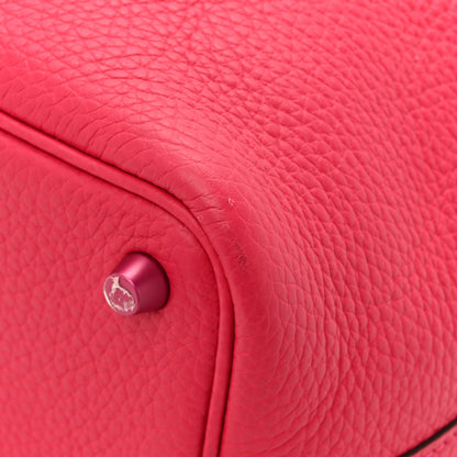 Hermes Taurillon Clemence Monochrome Picotin Lock 18 PM Rose Mexico Rose Mexico 13 of 13