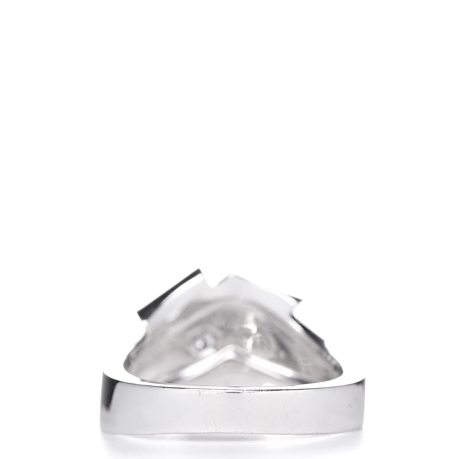 Cartier 18K White Gold Diamond Knot Ring 51 5.75 4 of 6