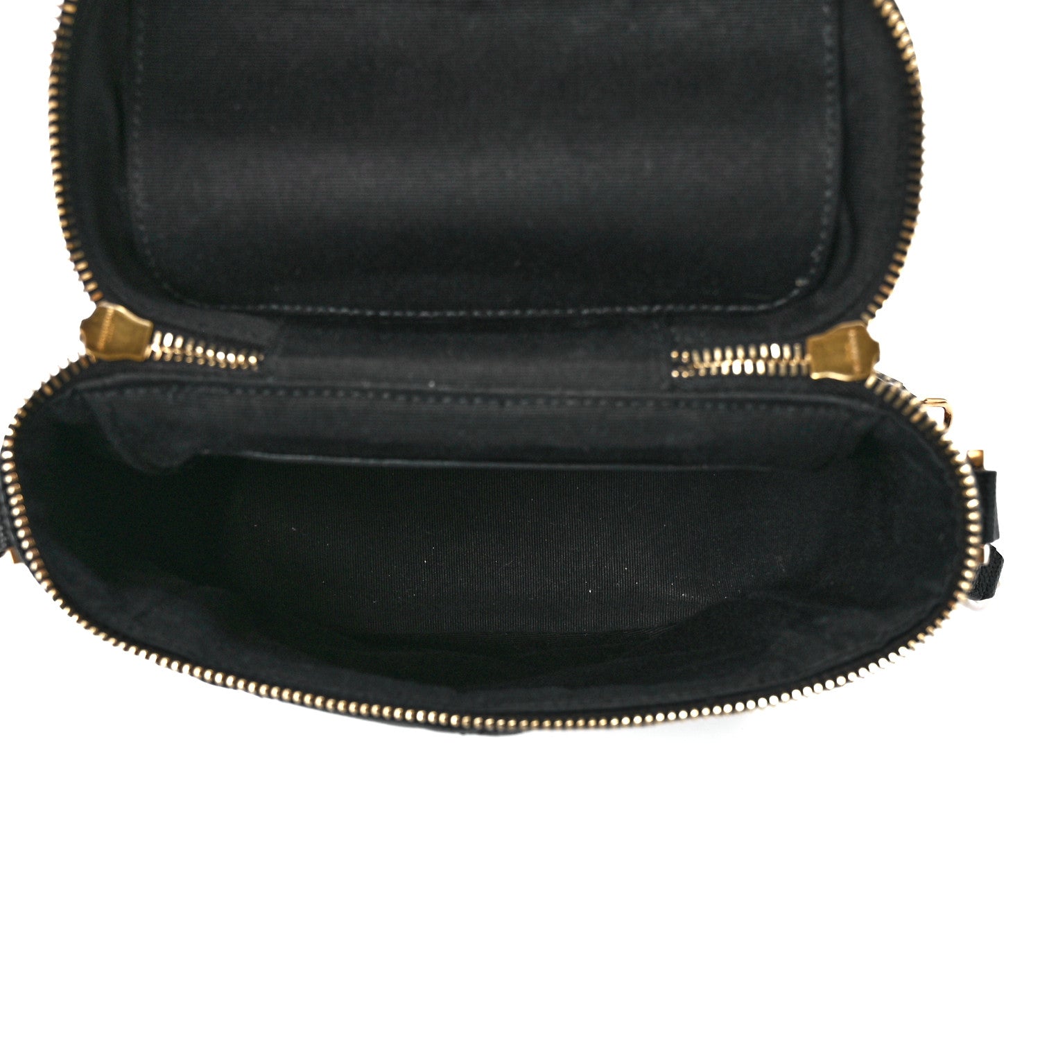 Saint Laurent Grain de Poudre Quilted 80's Vanity Bag Black 5 of 11