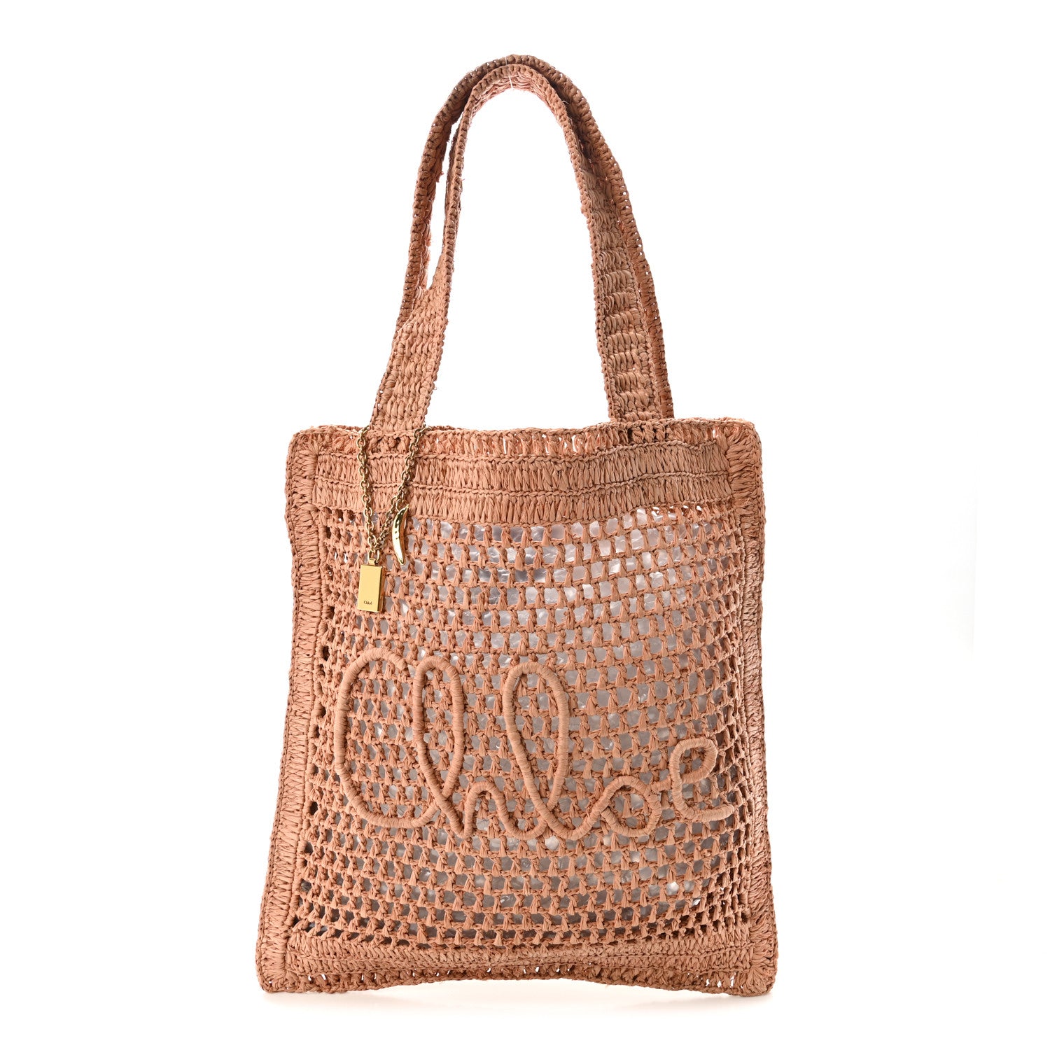 Chloe Raffia Summer Banana Tote Summery Beige 1 of 9