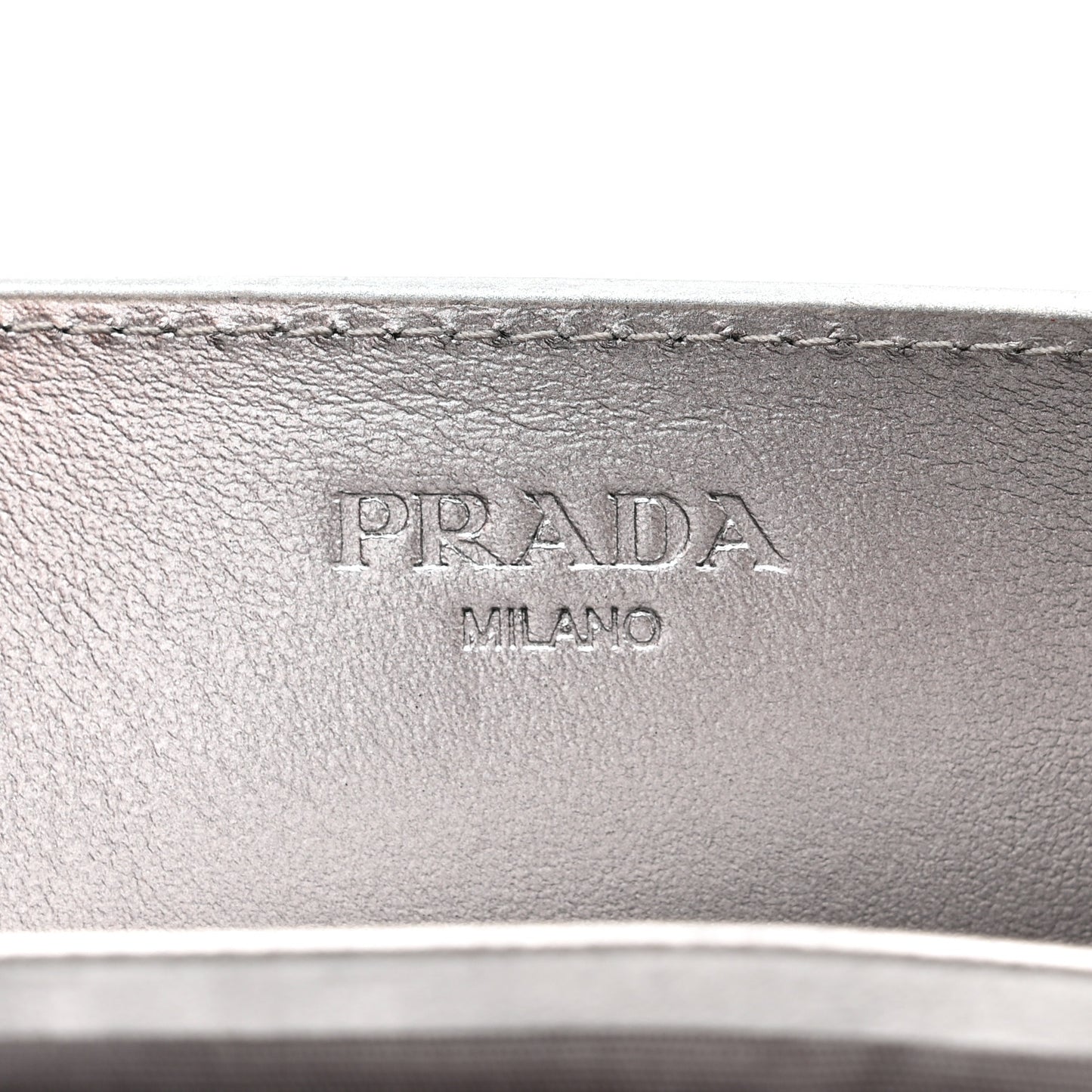 Metallic Vitello Move Oro Chain Wallet Cromo