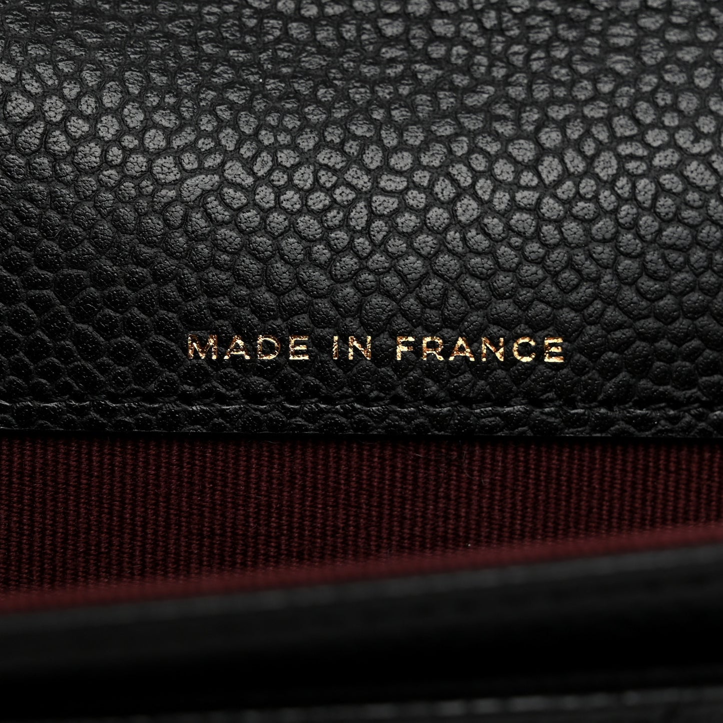 Caviar Quilted Flap Card Holder Wallet Black