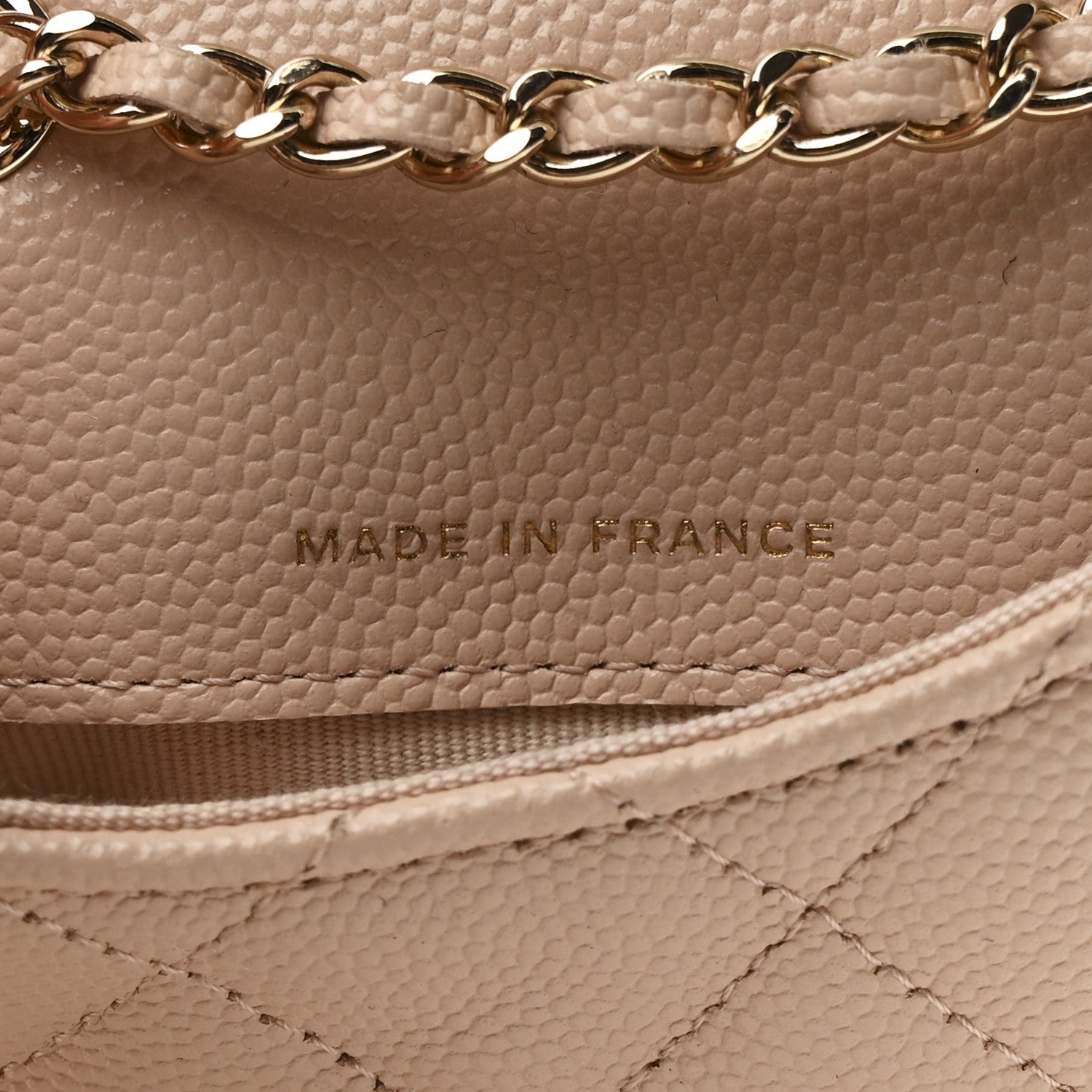 Chanel Caviar Quilted Mini Chain Belt Bag Light Beige 6 of 11