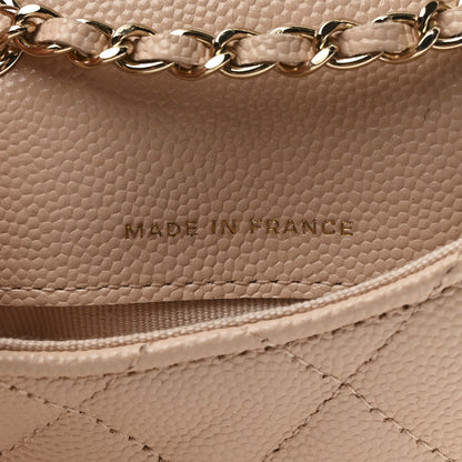 Chanel Caviar Quilted Mini Chain Belt Bag Light Beige 6 of 11