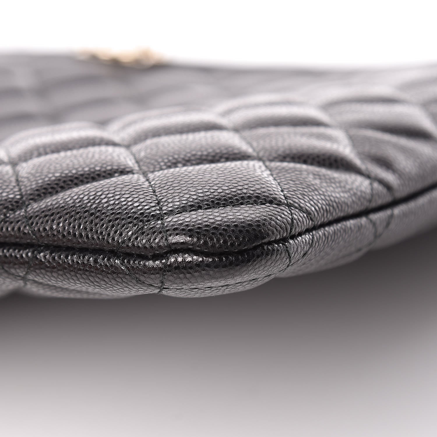 Chanel Caviar Quilted Large Boy Cosmetic Case Black 9 of 11