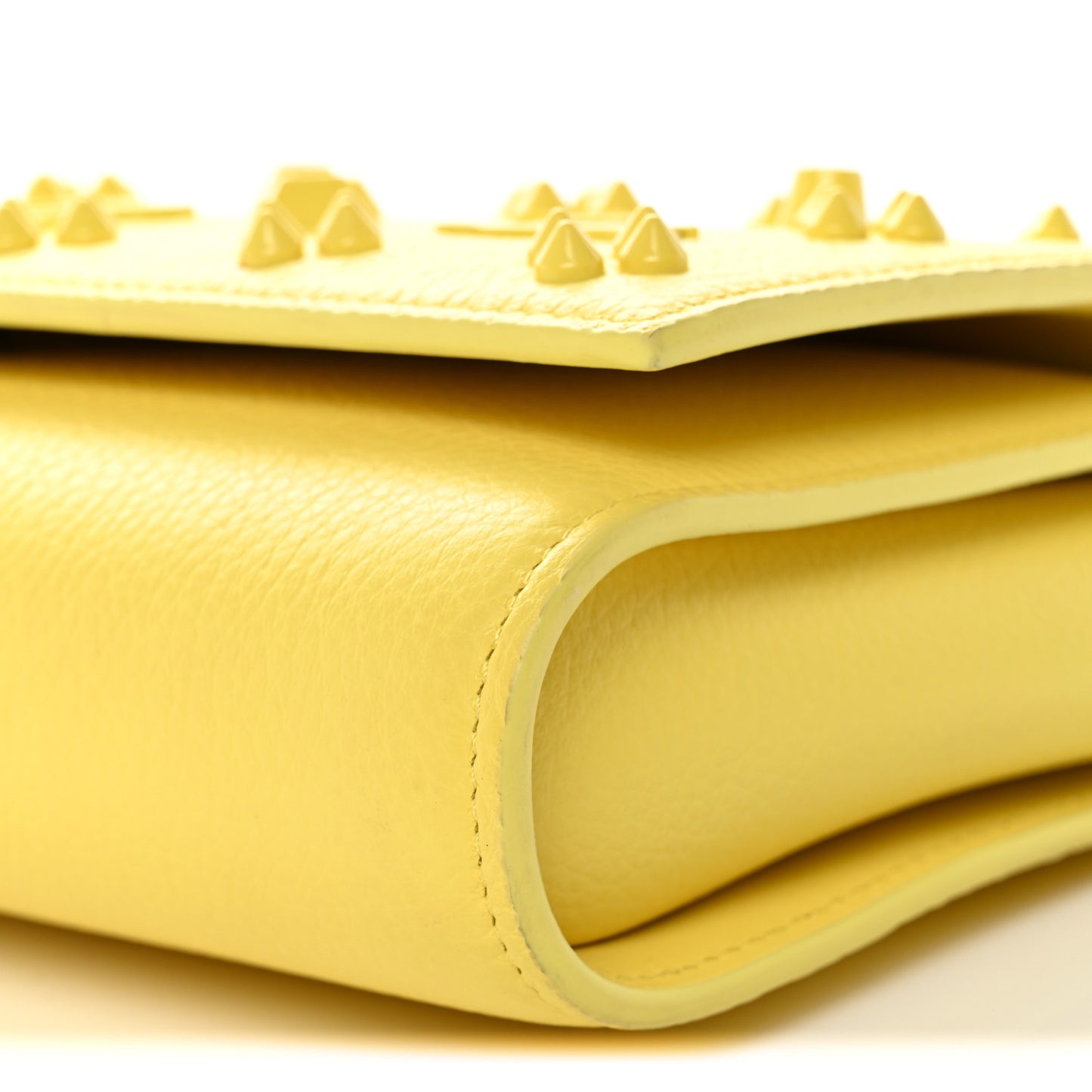 Calfskin Spikes Loubinthesky Paloma Clutch  Piou