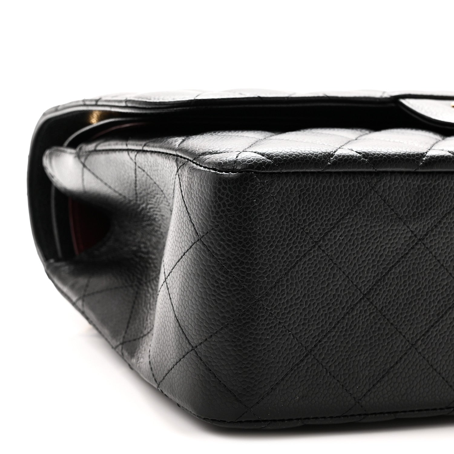 Chanel Caviar Quilted Jumbo Double Flap Black 9 of 10