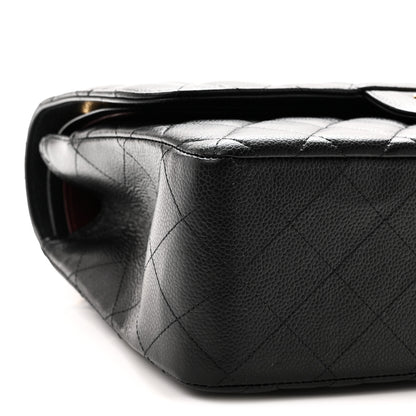 Chanel Caviar Quilted Jumbo Double Flap Black 9 of 10