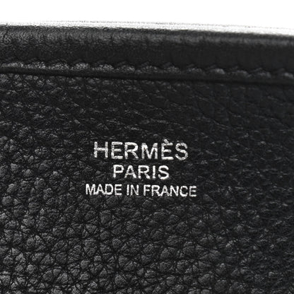 Hermes Taurillon Clemence Evelyne PM Black 6 of 11