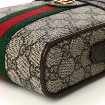 Gucci GG Supreme Monogram Web Mini Ophidia Messenger Brown 11 of 11