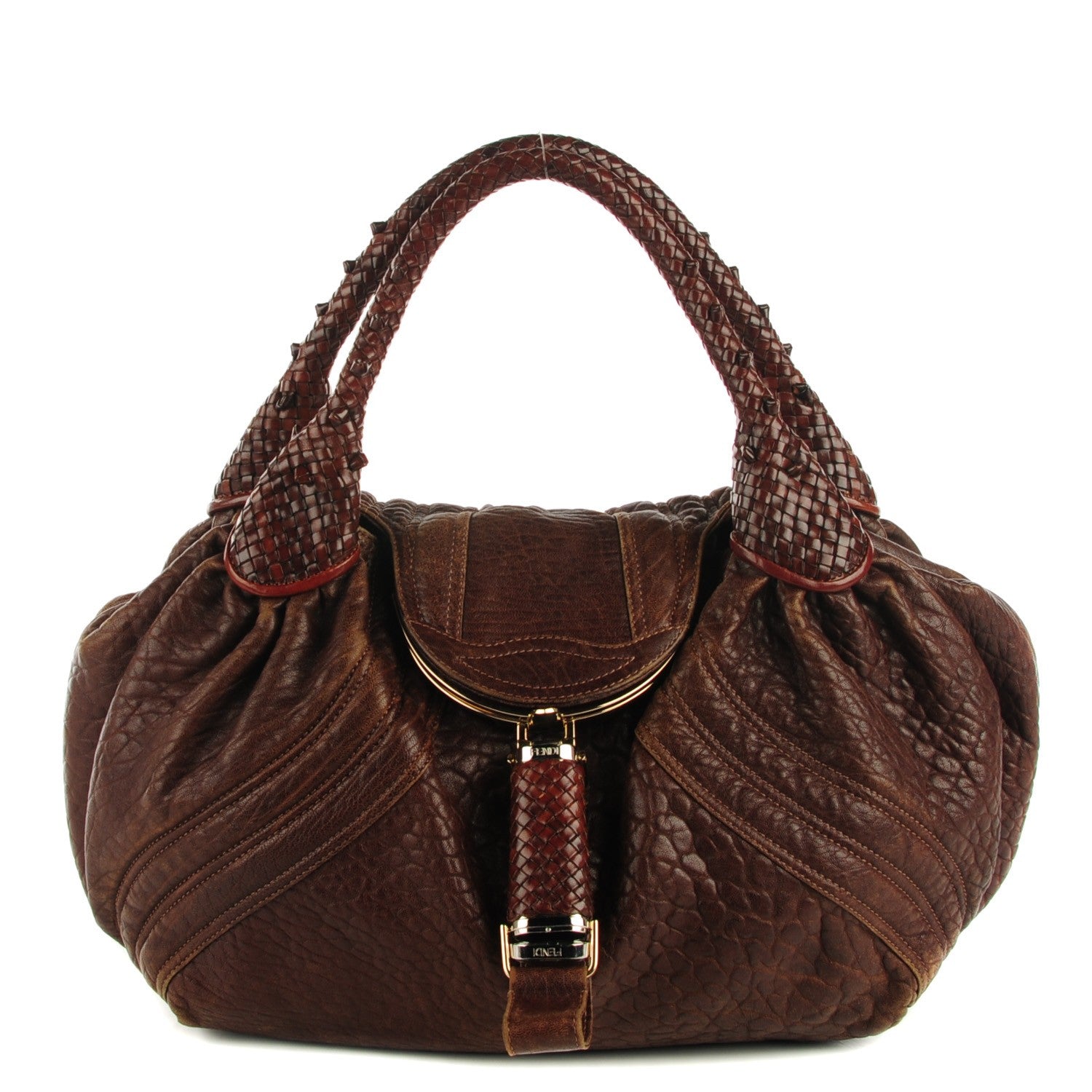 Fendi Nappa Nuvolata Spy Cognac 1 of 10