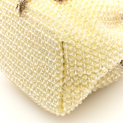 Jimmy Choo Satin Crystal Embellished Micro Bon Bon Bag Light Yellow 9 of 9