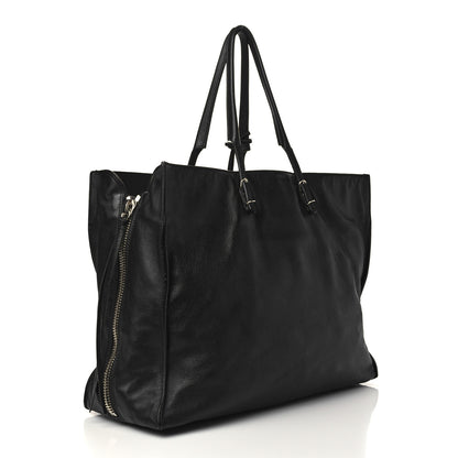Balenciaga Supple Calfskin Papier A4 Zip Around Tote Black 3 of 7