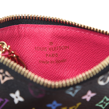 Louis Vuitton Monogram Multicolor Key Pouch Black Grenade 6 of 8
