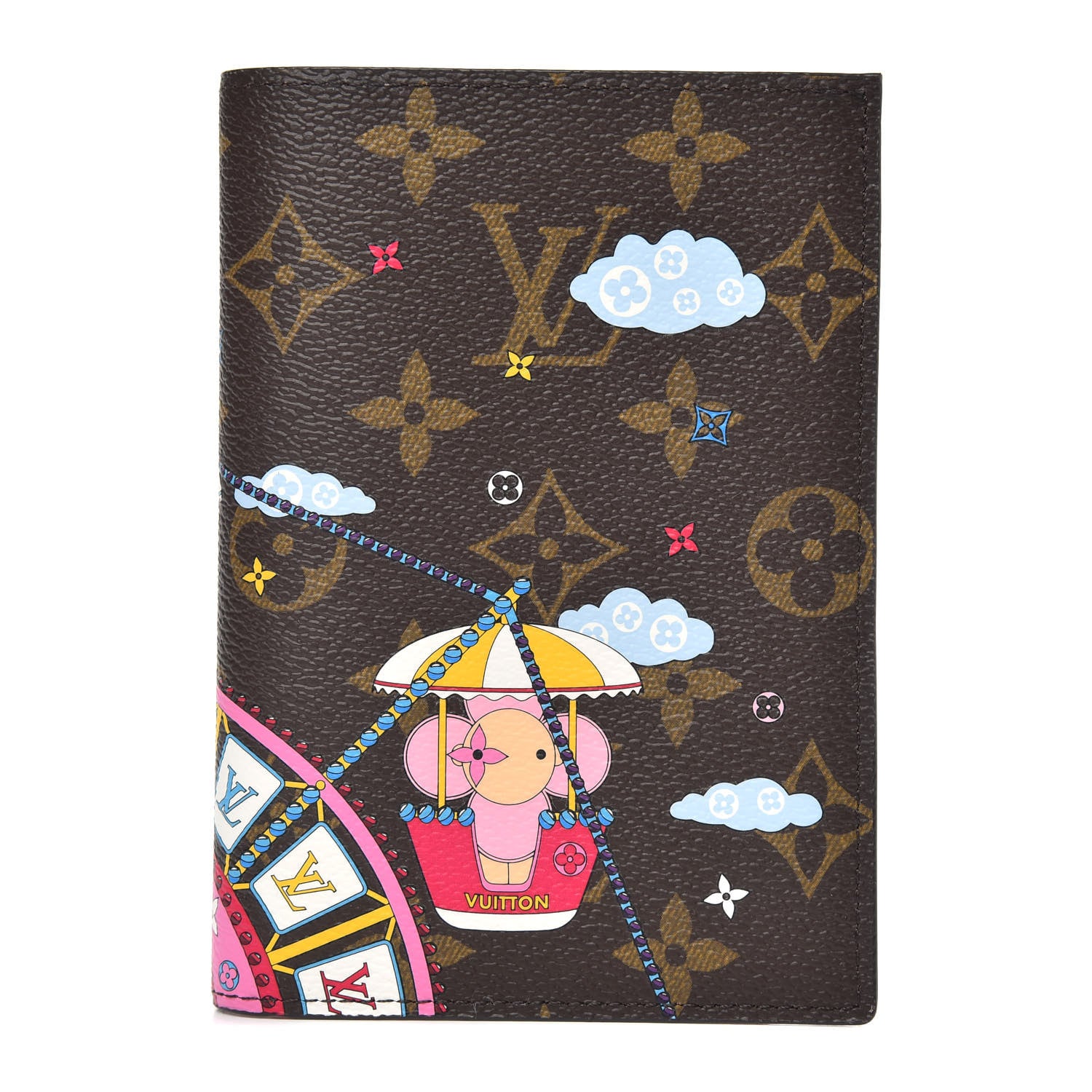 Louis Vuitton Monogram 2020 Christmas Animation Big Wheel Passport Cover Rose Ballerine 1 of 7