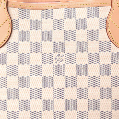 Louis Vuitton Damier Azur Neo Neverfull MM Rose Ballerine 12 of 13