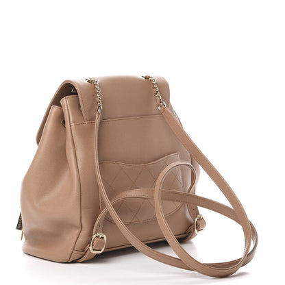 Chanel Caviar Quilted Business Affinity Backpack Beige 2 of 9
