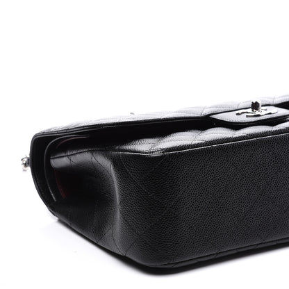 Chanel Caviar Quilted Jumbo Double Flap Black 7 of 10