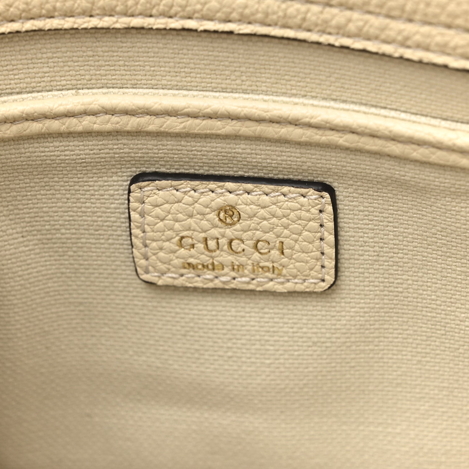 Gucci Pebbled Calfskin Small Jackie Tote New Ivoire 6 of 12