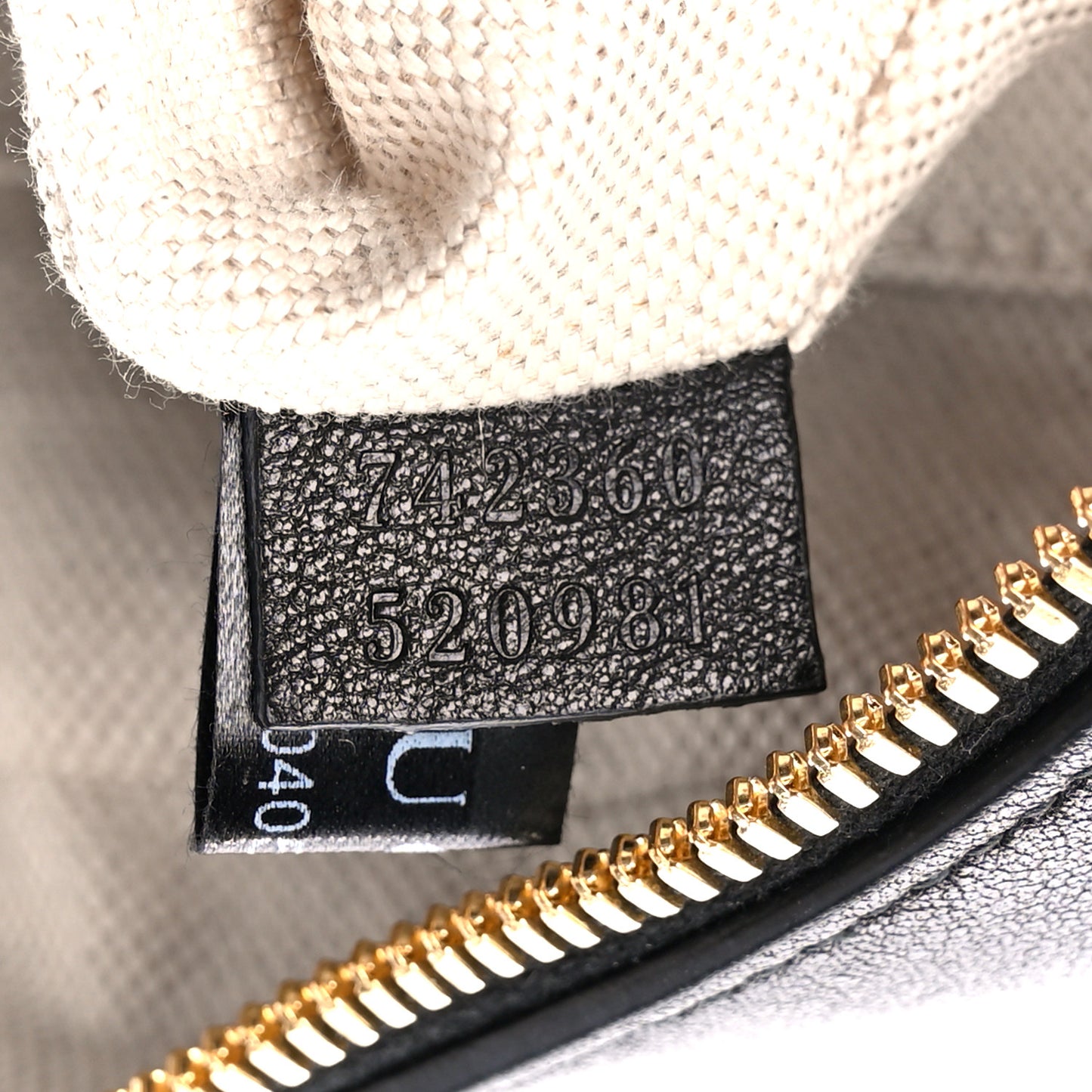 Sakai Be Green Calfskin Diagonal Stitched Small Blondie Shoulder Bag Black