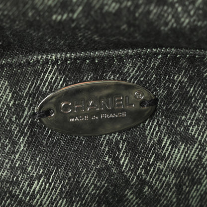 Chanel Denim Quilted Denimpression Waist Bag Green Black 6 of 10