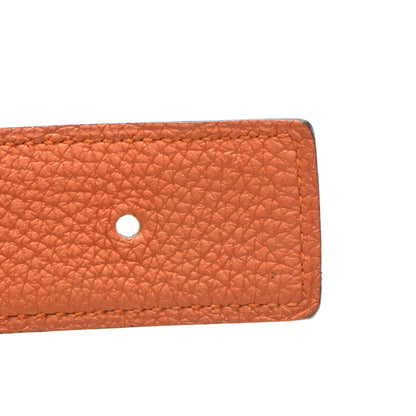 Hermes Togo Box 32mm H Belt 80 Orange Black 9 of 18