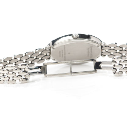 Tiffany Stainless Steel Diamond 21mm 2-Hand Cocktail Quartz Watch 5 of 6